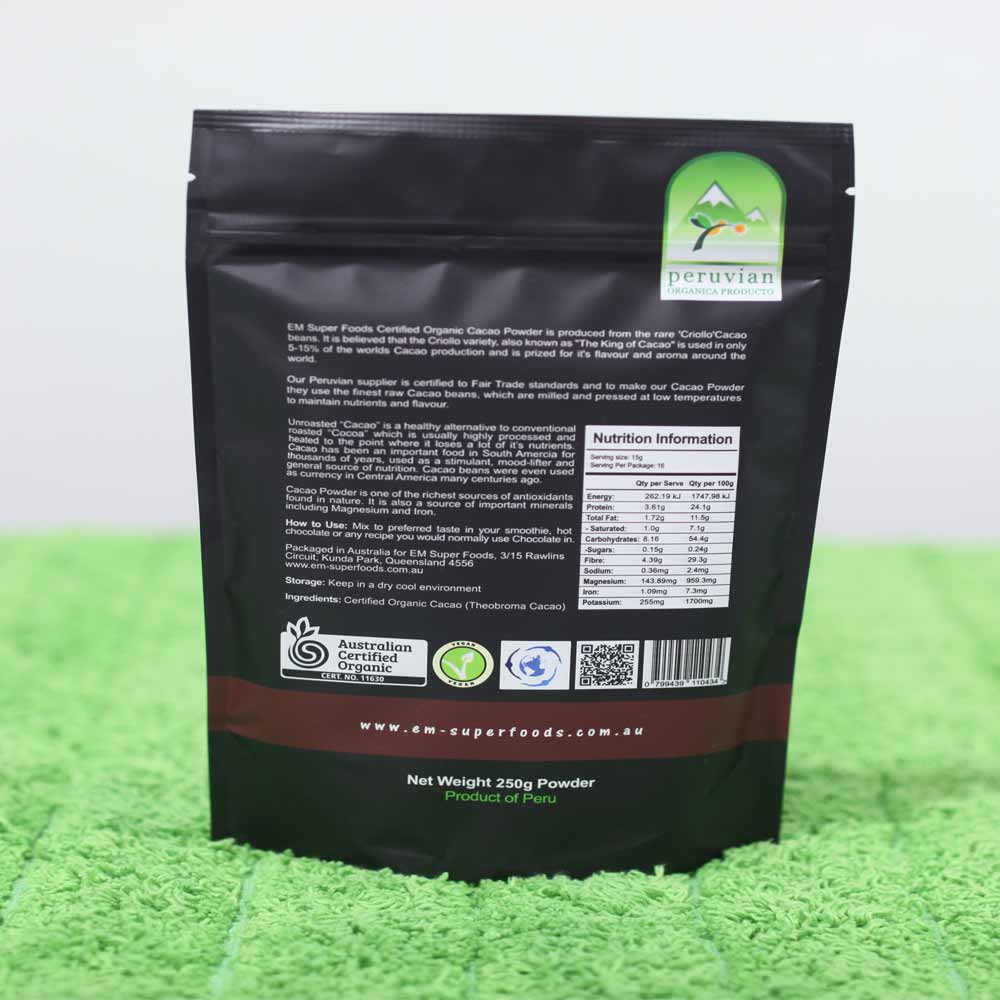 Purchase the best organic unroasted cacao powder from Azteca